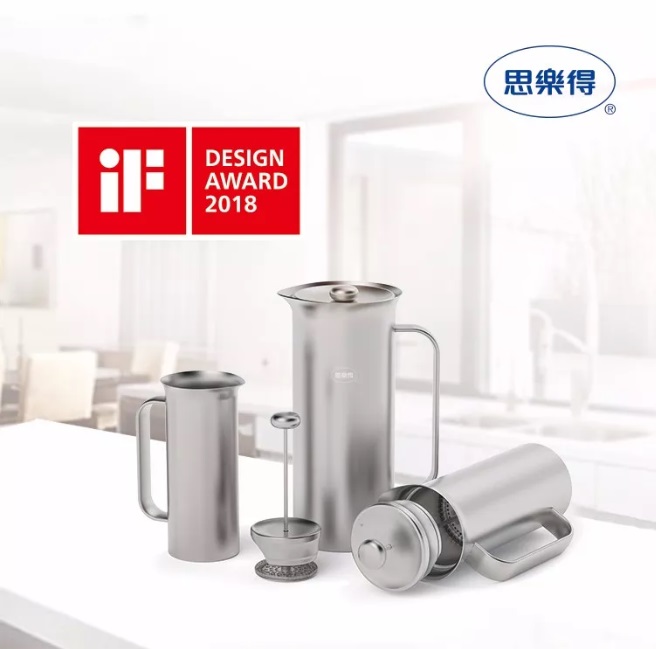 思乐得不锈钢法压壶